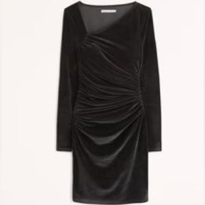 Abercrombie velvet draped dress